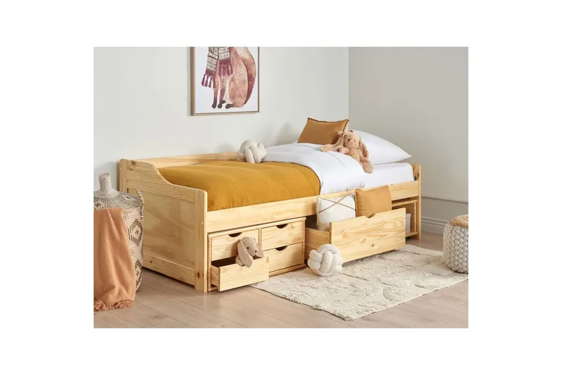 Dagbädd Royville med förvaring Ljus Trä - Ljus Trä - Möbler - Sovrum - Dagbäddar