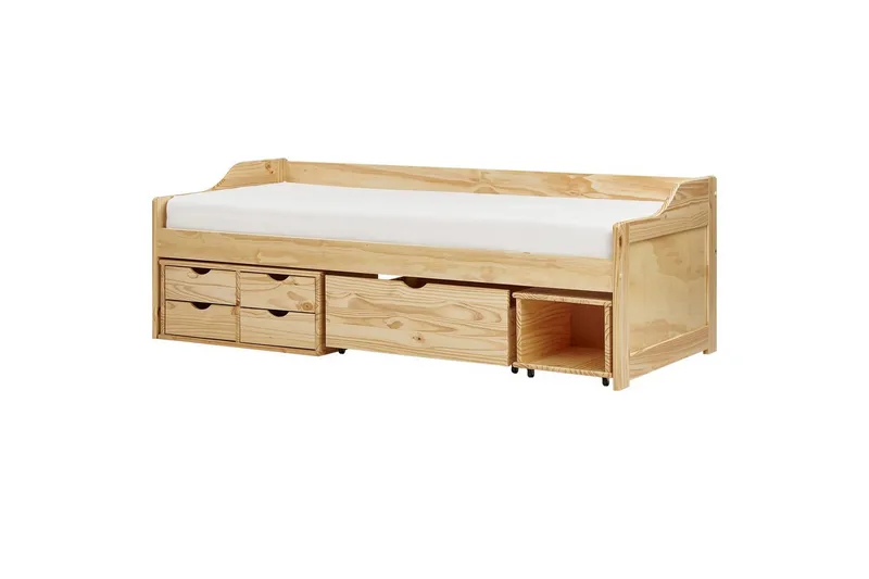 Dagbädd Royville med förvaring Ljus Trä - Ljus Trä - Möbler - Sovrum - Dagbäddar