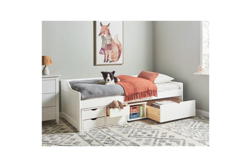 Dagbädd Royville med förvaring Vit-Ljust Trä - Vit-Ljust Trä - Möbler - Sovrum - Dagbäddar