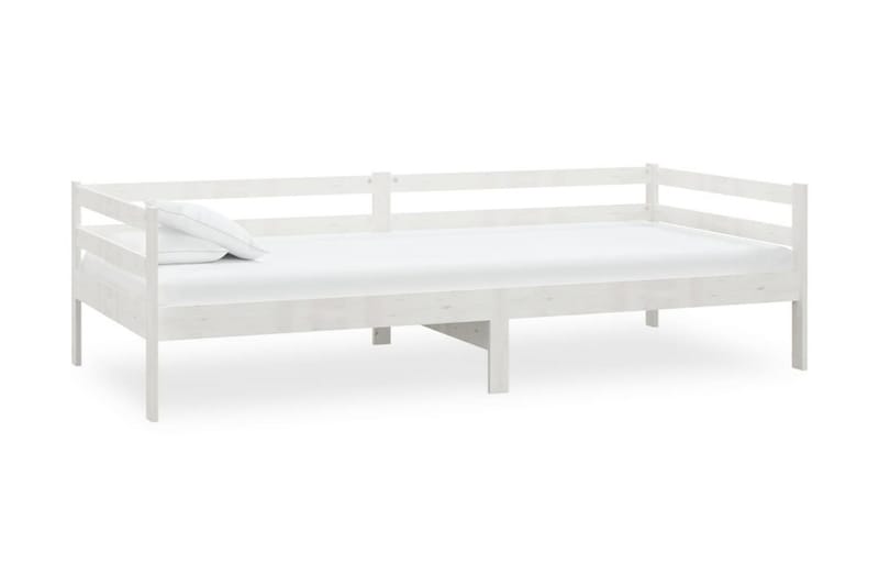 Dagbädd vit massiv furu 90x200 cm - Vit - Dagbäddar