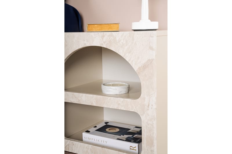 Dalim Sängbord 50 cm - Travertine/Sandsten - Möbler - Sovrum - Sängbord
