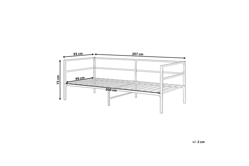 Dayven Sängram 90x200 cm - Svart - Möbler - Sovrum - Sängram & sängstomme