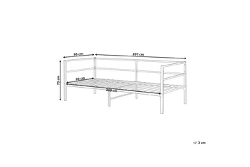Dayven Sängram 90x200 cm - Svart - Möbler - Sovrum - Sängram & sängstomme