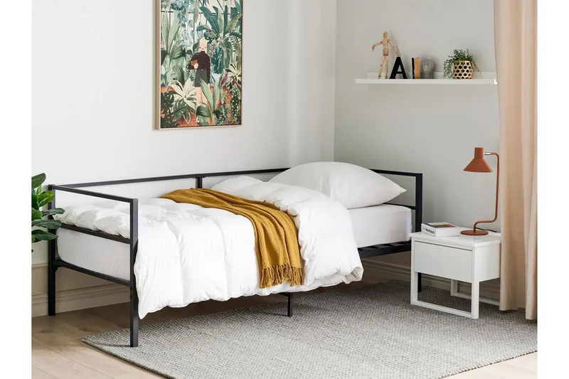 Dayven Sängram 90x200 cm - Svart - Möbler - Sovrum - Sängram & sängstomme