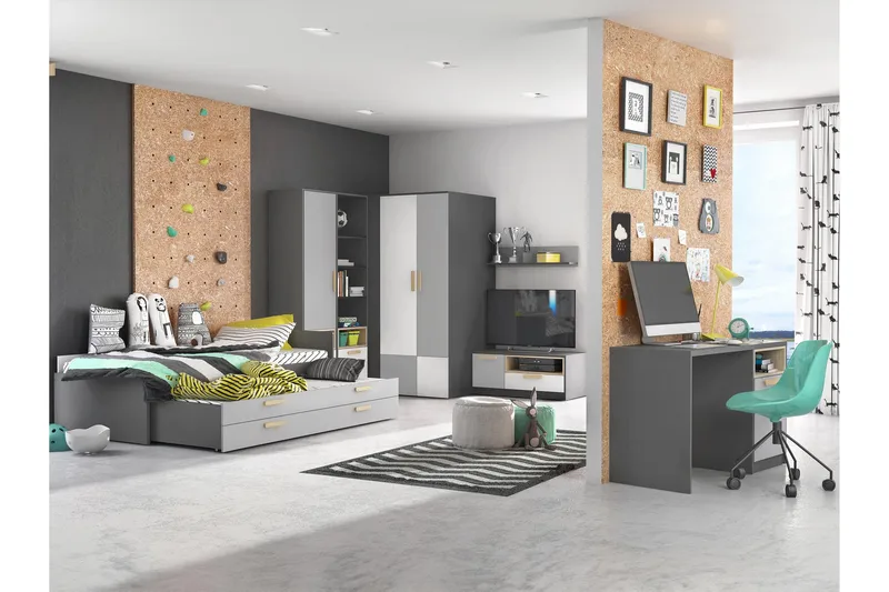 Dekona Möbelset För Sovrum - Grå/Vit - Möbler - Sovrum - Möbelset för sovrum