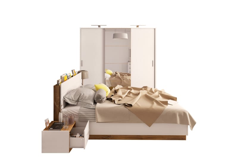 Dentrona Möbelset För Sovrum - Beige/Grå - Möbler - Sovrum - Möbelset för sovrum