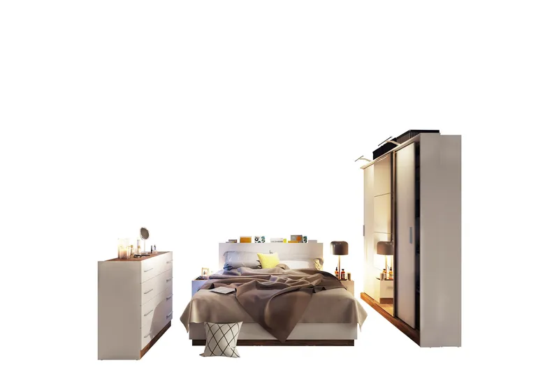 Dentrona Möbelset För Sovrum, Svart