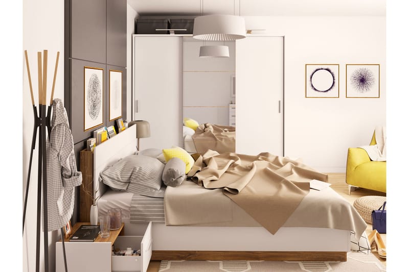 Dentrona Möbelset För Sovrum - Vit/Beige - Möbler - Sovrum - Möbelset för sovrum