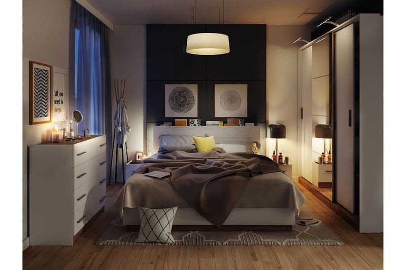 Dentrona Möbelset För Sovrum - Vit/Beige - Möbler - Sovrum - Möbelset för sovrum