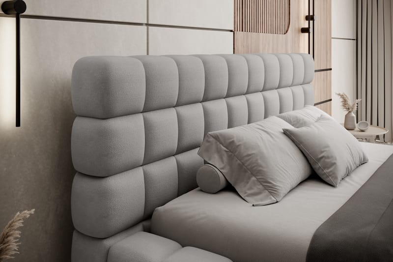 Dizzle Sängram 140x200 cm - Grå - Möbler - Sovrum - Sängram & sängstomme