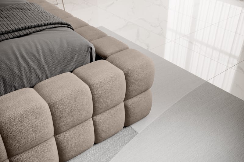 Dizzle Sängram 140x200 cm - Mörkbeige - Möbler - Sovrum - Sängram & sängstomme