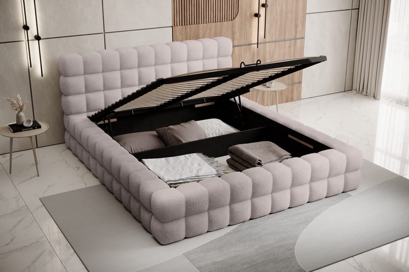 Dizzle Sängram 140x200 cm - Rosa - Möbler - Sovrum - Sängram & sängstomme