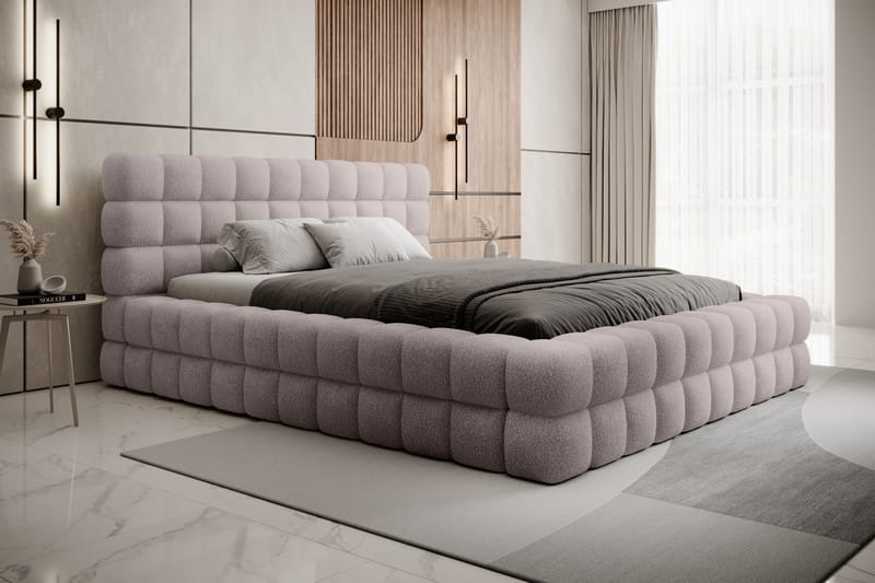 Dizzle Sängram 140x200 cm - Rosa - Möbler - Sovrum - Sängram & sängstomme