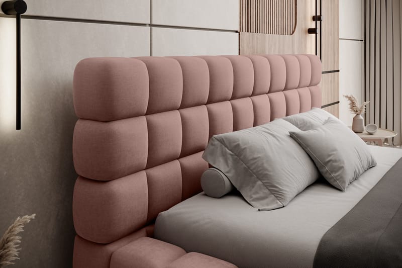 Dizzle Sängram 140x200 cm - Rosa - Möbler - Sovrum - Sängram & sängstomme