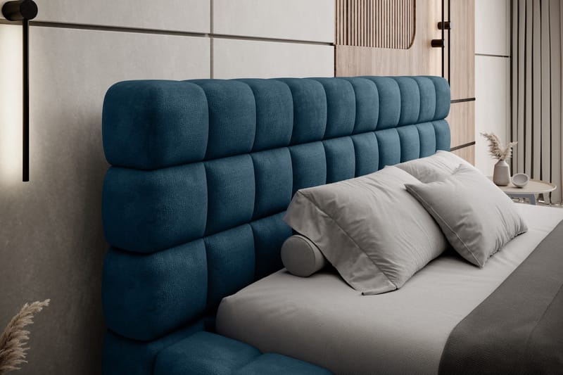 Dizzle Sängram 160x200 cm - Blå - Möbler - Sovrum - Sängram & sängstomme