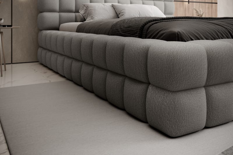 Dizzle Sängram 160x200 cm - Grå - Möbler - Sovrum - Sängram & sängstomme