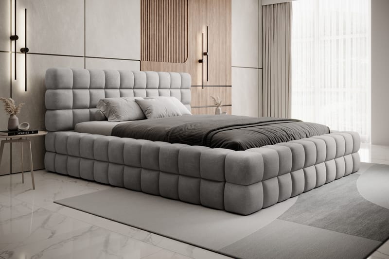 Dizzle Sängram 160x200 cm - Grå - Möbler - Sovrum - Sängram & sängstomme