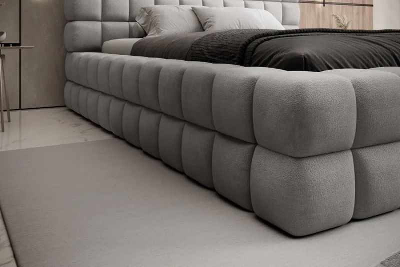 Dizzle Sängram 160x200 cm - Grå - Möbler - Sovrum - Sängram & sängstomme