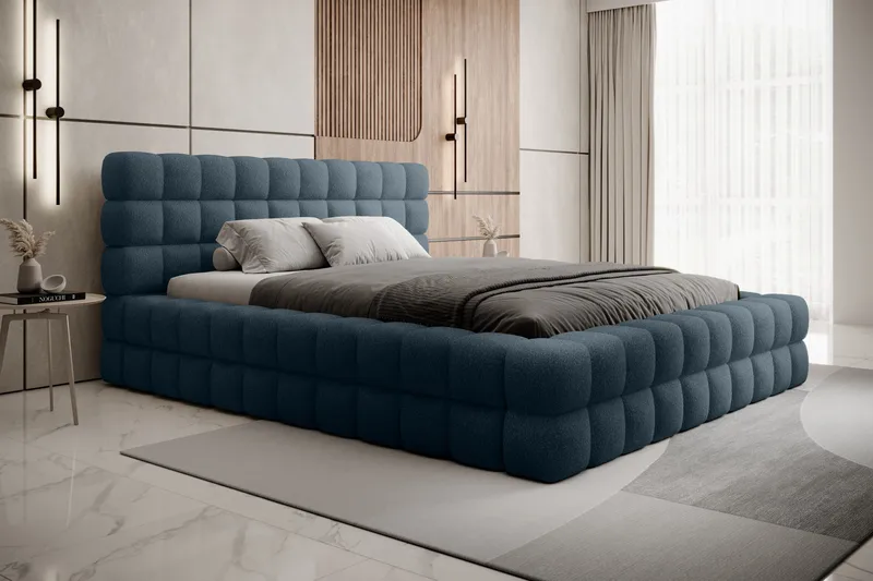 Dizzle Sängram 180x200 cm - Blå - Möbler - Sovrum - Sängram & sängstomme