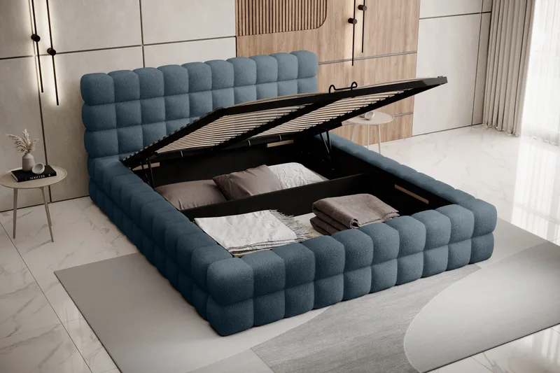 Dizzle Sängram 180x200 cm - Blå - Möbler - Sovrum - Sängram & sängstomme