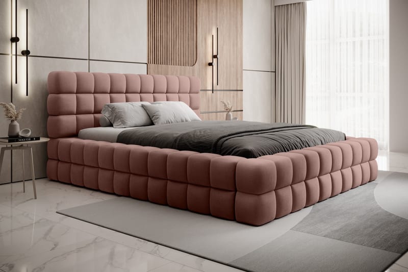 Dizzle Sängram 180x200 cm - Rosa - Möbler - Sovrum - Sängram & sängstomme