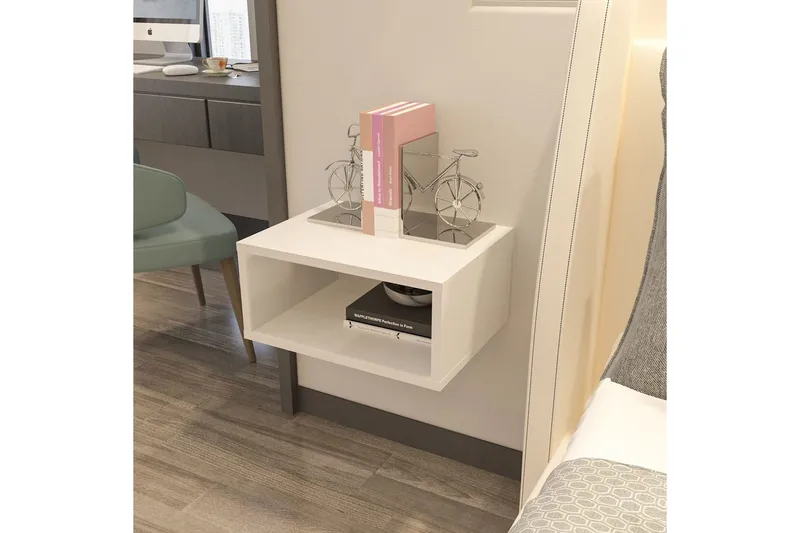 Dora Sängbord 45 cm - Vit - Möbler - Sovrum - Sängbord