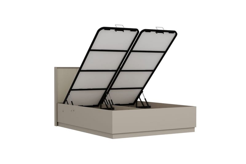 Dubbel Sängram & Sänggavel Fruitland Stone (150 x 35 x 208 cm) - Grå - Möbler - Sovrum - Sängram & sängstomme