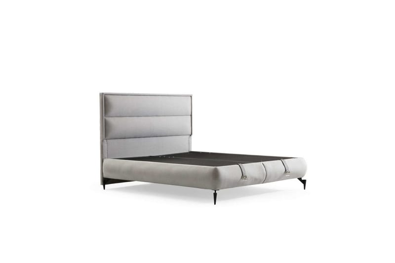 Dubbel Sängram & Sänggavel Mashli Grå, 180 x 41 x 200 cm