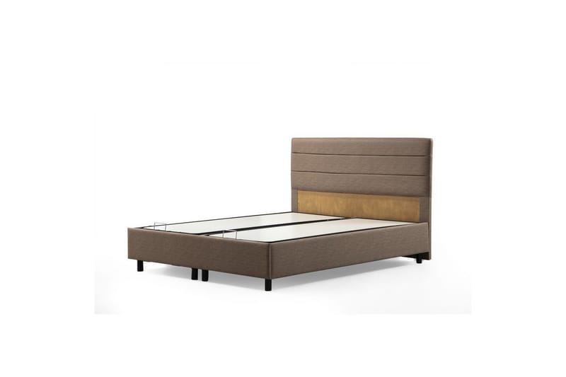 Dubbel Sängram & Sänggavel Selora Brun - 160 x 110 x 200 cm - Möbler - Sovrum - Sängram & sängstomme