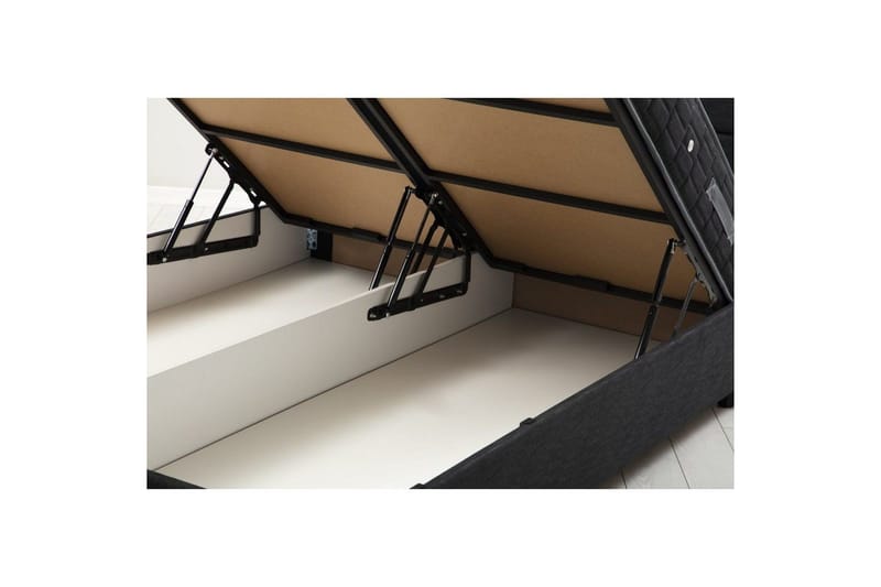 Dubbel Sängram & Sänggavel Sonyi Antracit - 140 x 110 x 200 cm - Möbler - Sovrum - Sängram & sängstomme