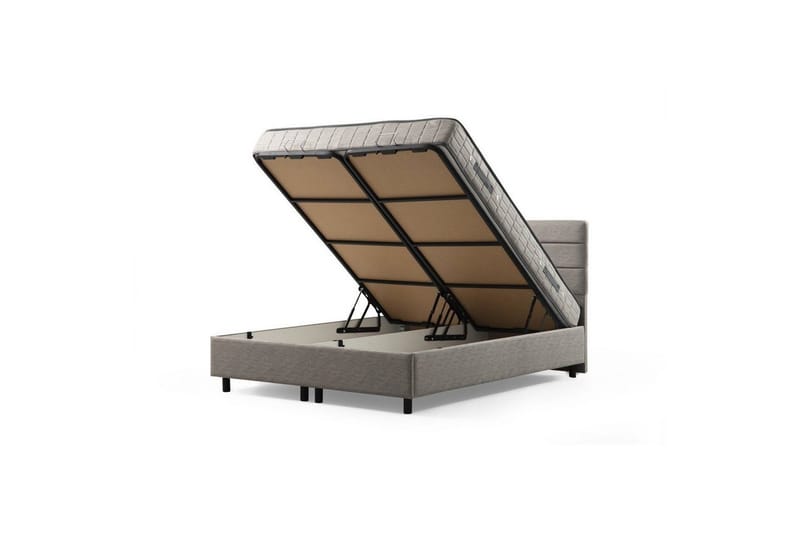 Dubbel Sängram & Sänggavel Sonyi Ljusgrå - 140 x 110 x 200 cm - Möbler - Sovrum - Sängram & sängstomme