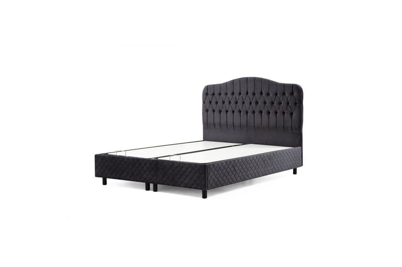 Dubbel Sängram & Sänggavel Subato Anthracite - 150 x 125 x 200 cm - Möbler - Sovrum - Sängram & sängstomme