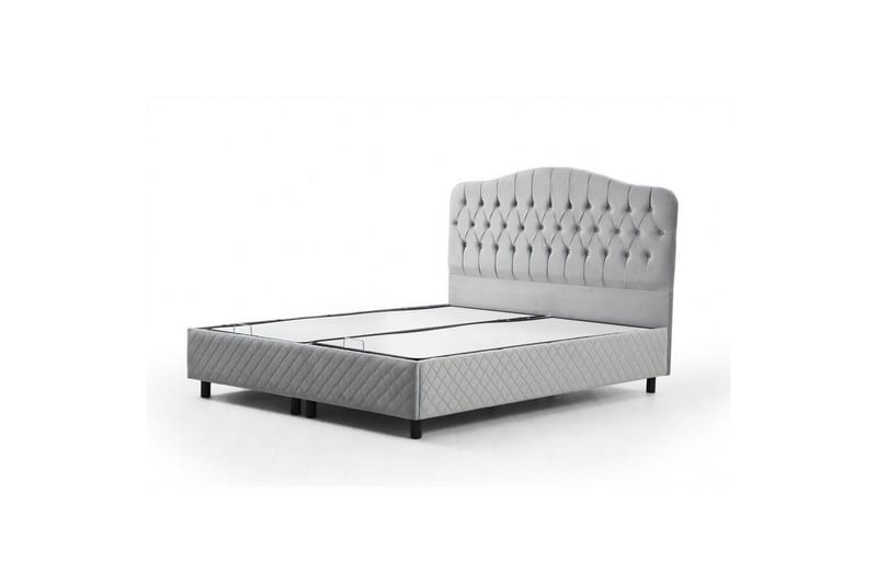 Dubbel Sängram & Sänggavel Subato Grey - 150 x 125 x 200 cm - Möbler - Sovrum - Sängram & sängstomme