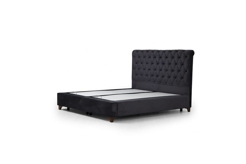 Dubbel Sängram & Sänggavel Subra Antracit - 160 x 130 x 200 cm - Möbler - Sovrum - Sängram & sängstomme