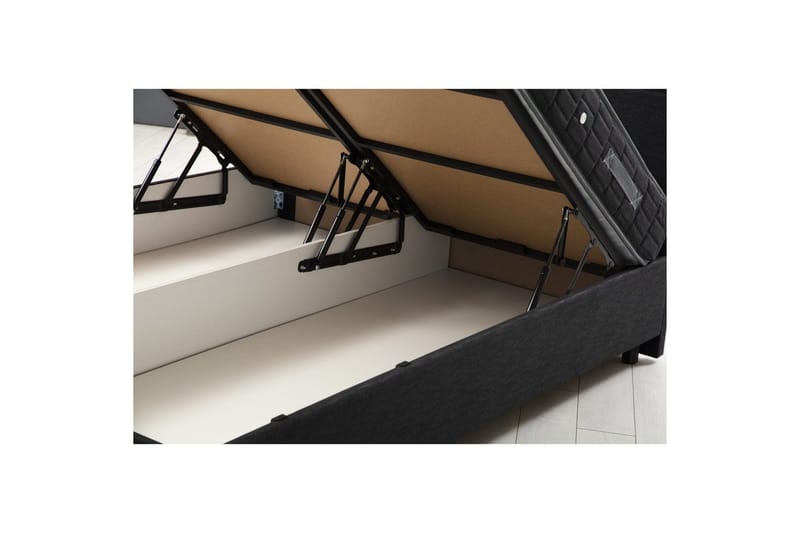 Dubbel Sängram & Sänggavel Sudalmuni antracit - 160 x 110 x 200 cm - Möbler - Sovrum - Sängram & sängstomme