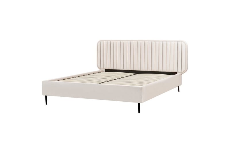 Dubbels äng Brin med lamellram Beige-Svart, 160x200 cm - Beige-Svart, 160x200 cm - Möbler - Sovrum - Sängram & sängstomme