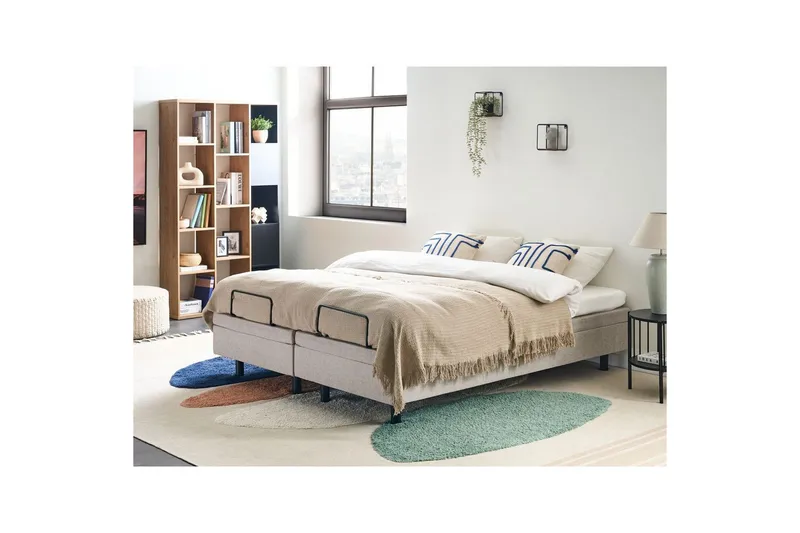 Dubbelsäng Duke Beige-Svart - Beige-Svart - Möbler - Sovrum - Sängram & sängstomme