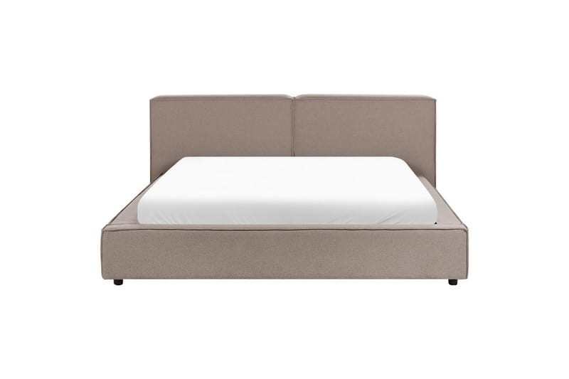 Dubbelsäng Linards med lamellram Brun-Svart, 180x200 cm - Brun-Svart, 180x200 cm - Möbler - Sovrum - Sängram & sängstomme