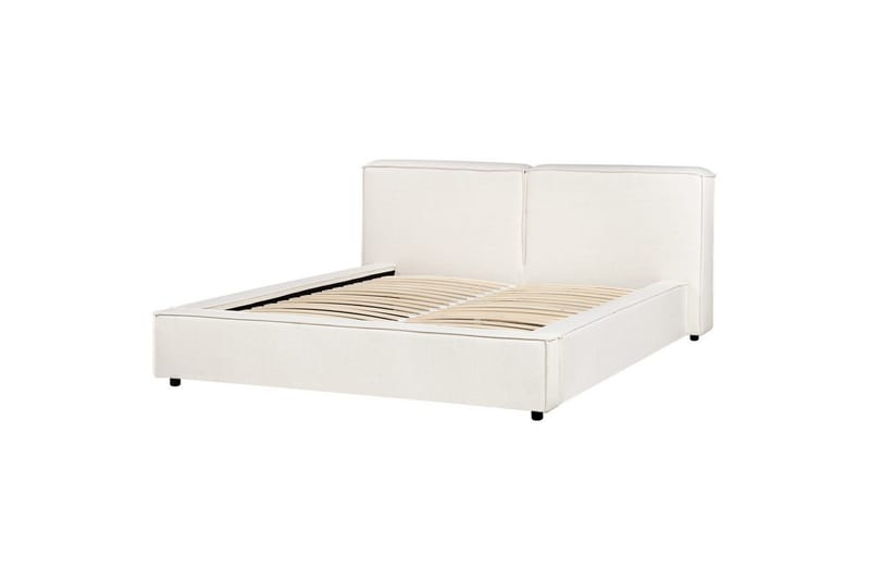 Dubbelsäng Linards med lamellram Vit, 160x200 cm - Vit, 160x200 cm - Möbler - Sovrum - Sängram & sängstomme