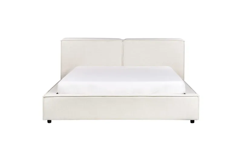 Dubbelsäng Linards med lamellram Vit, 160x200 cm - Vit, 160x200 cm - Möbler - Sovrum - Sängram & sängstomme