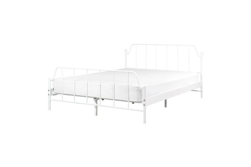 Dubbelsäng Mauressac med lamellram Vit, 140x200 cm, Vit, 140x200 cm