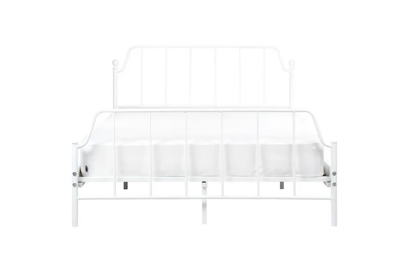 Dubbelsäng Mauressac med lamellram Vit, 140x200 cm - Vit, 140x200 cm - Möbler - Sovrum - Sängram & sängstomme