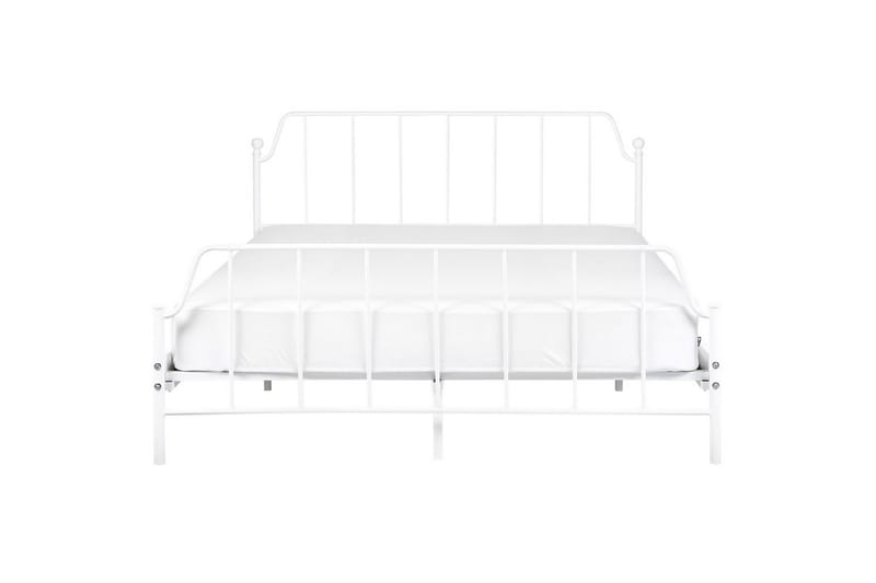 Dubbelsäng Mauressac med lamellram Vit, 160x200 cm - Vit, 160x200 cm - Möbler - Sovrum - Sängram & sängstomme