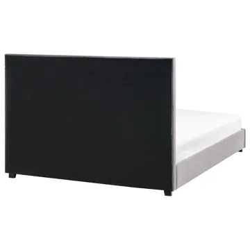 Dubbelsäng med lamellram Rouen 160x200 cm - Mörkgrå - M öbler - Sovrum - Sängram & sängstomme
