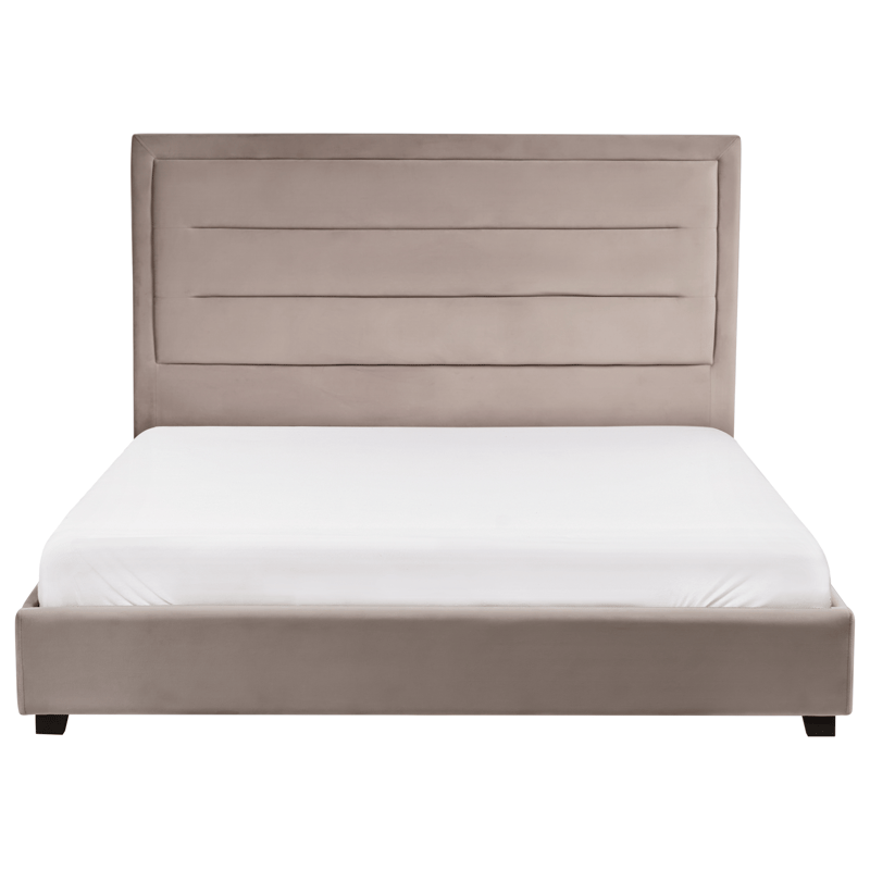Dubbelsäng med lamellram Rouen 160x200 cm - Taupe - Möbler - Sovrum - Sängram & sängstomme
