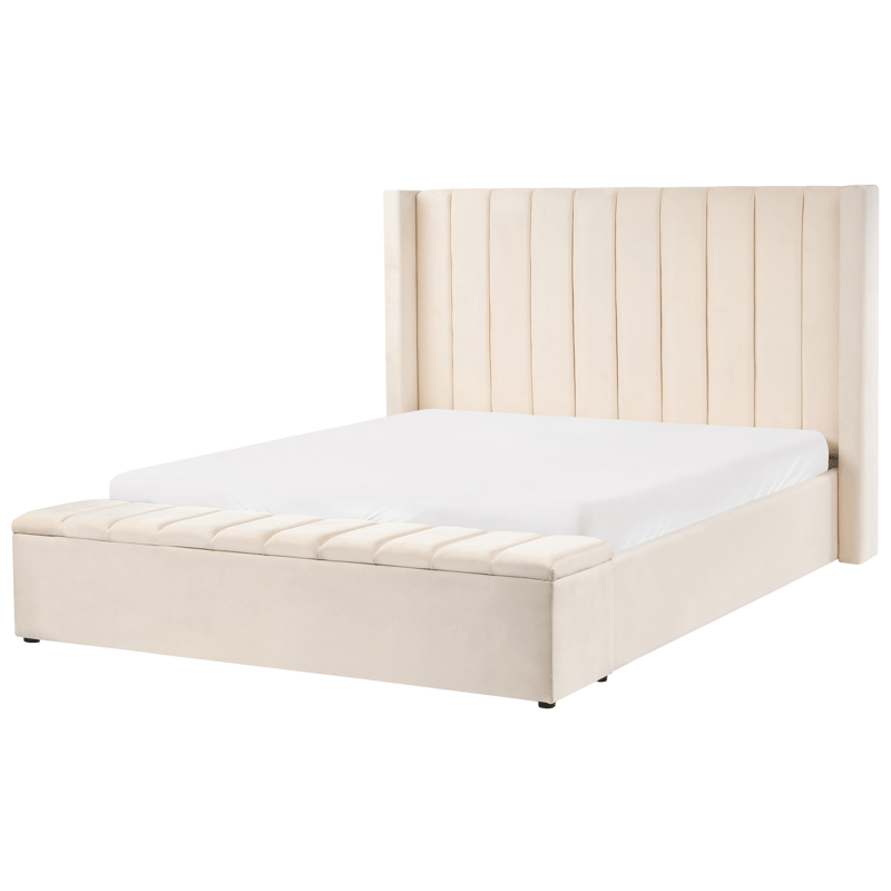 Dubbelsäng Noyers 160x200 cm - Off-White - Möbler - Sovrum - Sängram & sängstomme