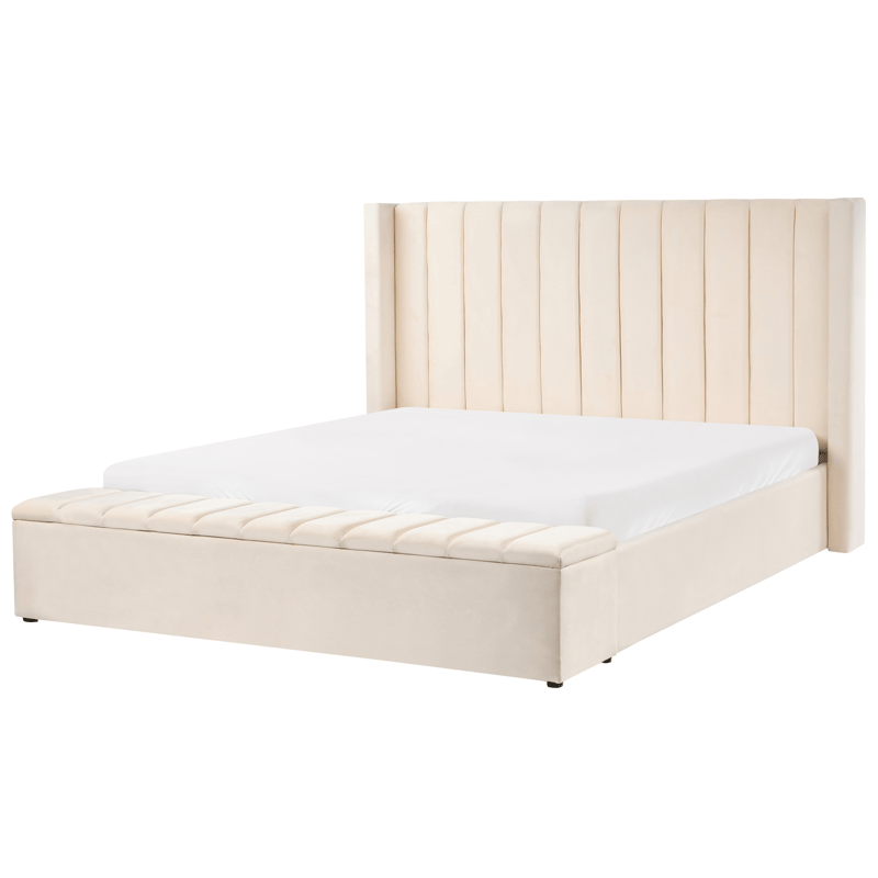 Dubbelsäng Noyers 180x200 cm - Off-White - Möbler - Sovrum - Sängram & sängstomme