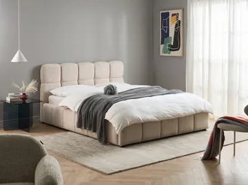 Dubbelsäng Noyon 160x200 cm - Ljusbeige - Möbler - Sovrum - Sängram & sängstomme