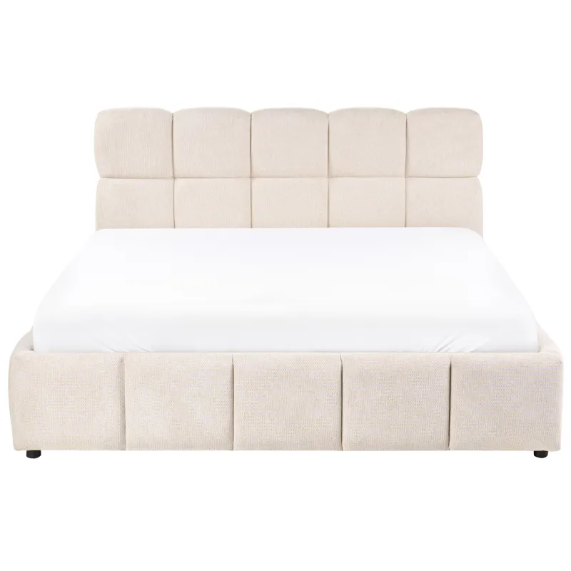 Dubbelsäng Noyon 160x200 cm - Ljusbeige - Möbler - Sovrum - Sängram & sängstomme