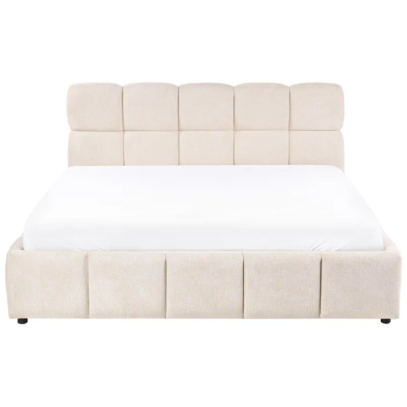 Dubbelsäng Noyon 180x200 cm - Ljusbeige - Möbler - Sovrum - Sängram & sängstomme